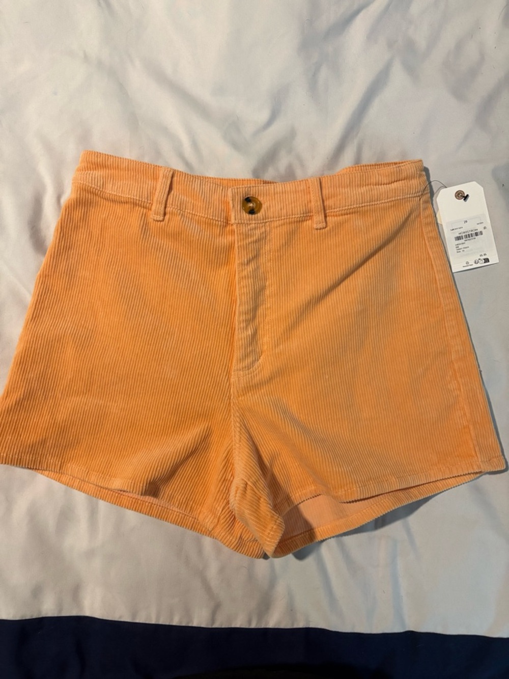 Billabong High-Waist Corduroy Shorts - Light Orange